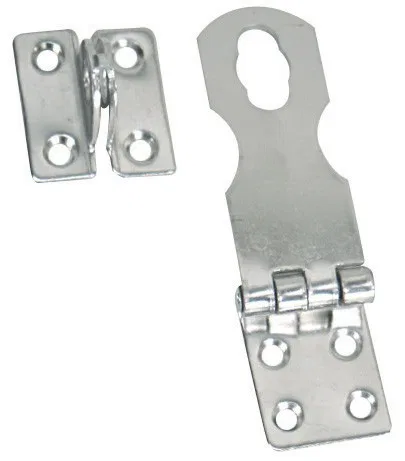 S-4051C – WHITECAP IND Lock Hasp, Swivel Safety Chrome Plated Silver Stainless Steel 1-1/4 Inch Length x 3 Inch Width